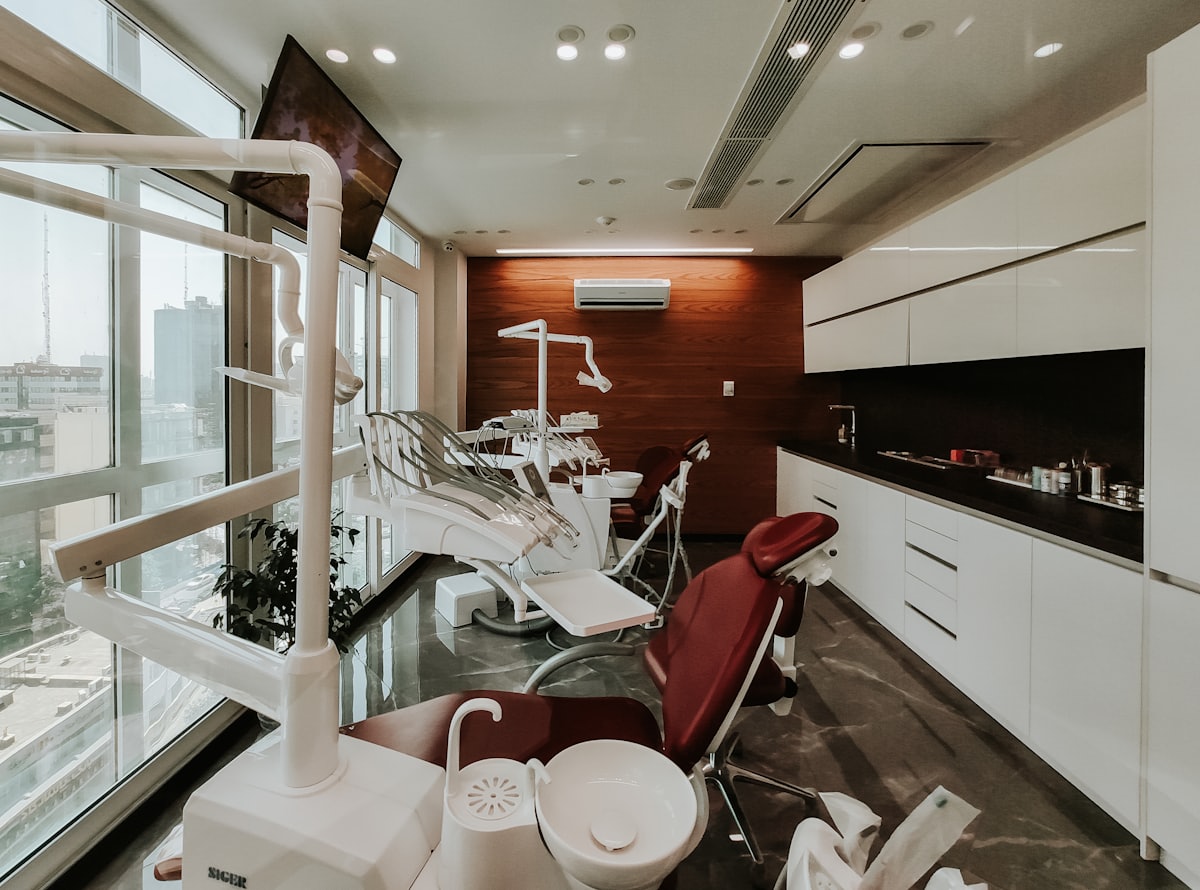 Bright dental suite with natural light