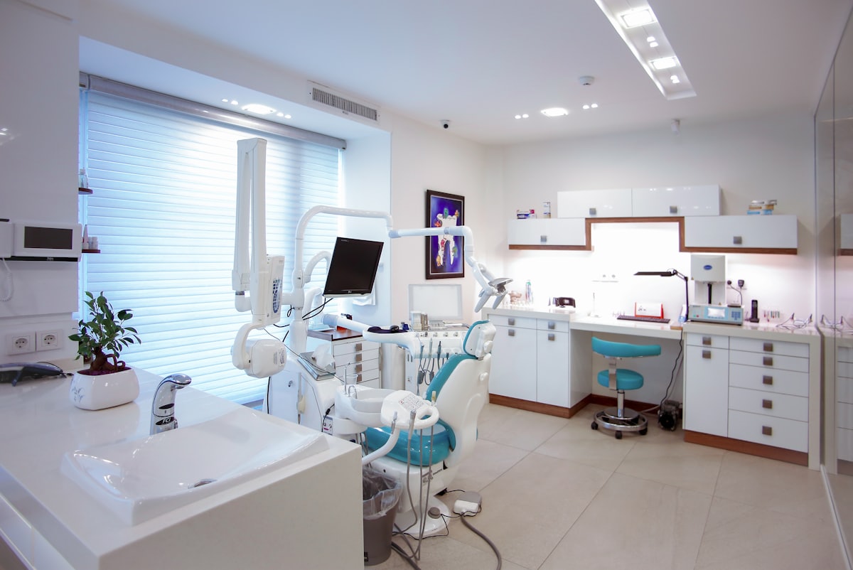 Treatment room inside Make Me Smile Dental Health Center